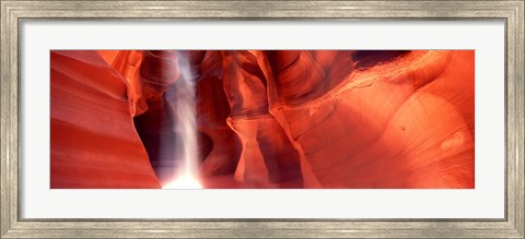 Framed Rock formations in Antelope Canyon, Arizona Print