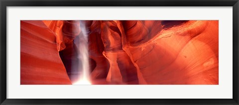 Framed Rock formations in Antelope Canyon, Arizona Print