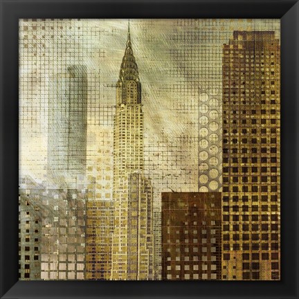 Framed Chrysler Building Print