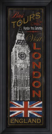 Framed London Tours Print