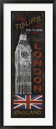 Framed London Tours Print