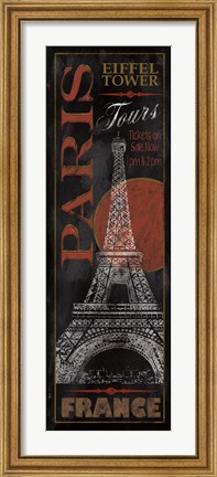 Framed Paris Tours Print