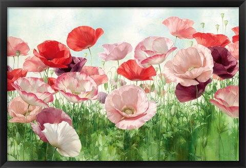 Framed Poppies Pleasure Print