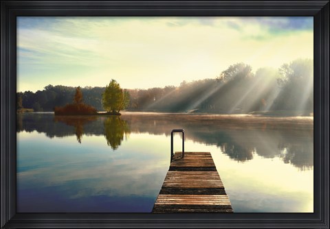 Framed On Juniper Lake Print