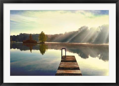 Framed On Juniper Lake Print