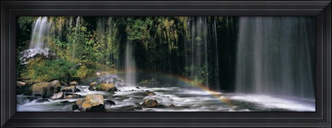 Framed Waterfall in Dunsmuir, Siskiyou County, California Print