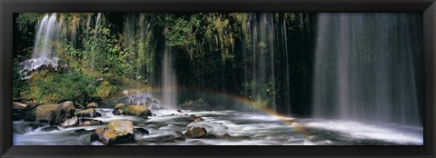 Framed Waterfall in Dunsmuir, Siskiyou County, California Print