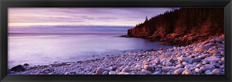 Framed Sunset over the coast, Acadia National Park, Maine Print