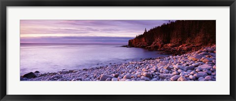 Framed Sunset over the coast, Acadia National Park, Maine Print