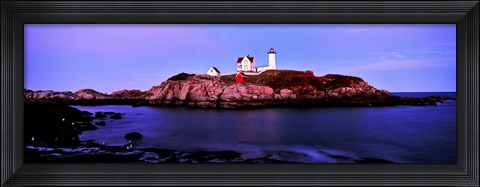 Framed Nubble Lighthouse, Cape Neddick, Maine Print
