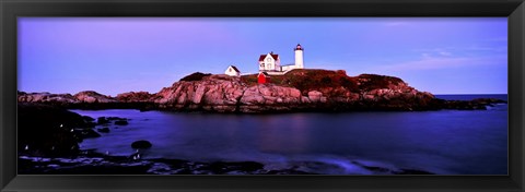 Framed Nubble Lighthouse, Cape Neddick, Maine Print