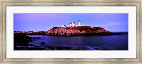 Framed Nubble Lighthouse, Cape Neddick, Maine Print