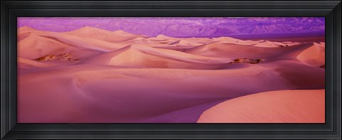 Framed Death Valley National Park, California (Pink) Print