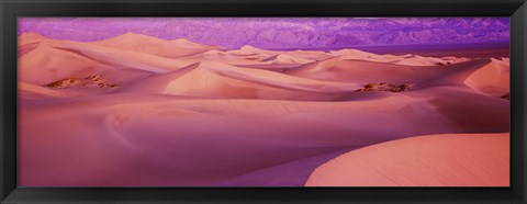 Framed Death Valley National Park, California (Pink) Print