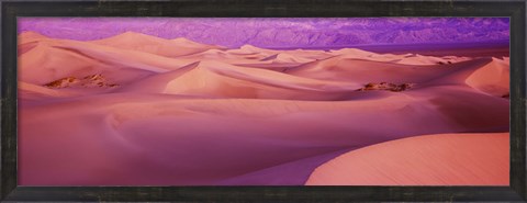 Framed Death Valley National Park, California (Pink) Print