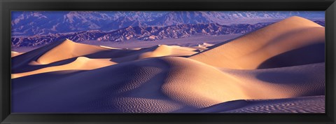 Framed Sand Dunes and Mountains, Death Valley National Park, California Print