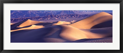 Framed Sand Dunes and Mountains, Death Valley National Park, California Print