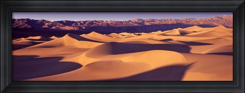 Framed Orange Sand Dunes, Death Valley National Park, California, USA Print