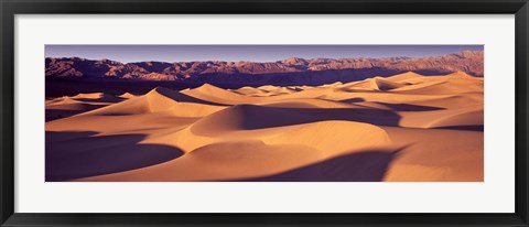 Framed Orange Sand Dunes, Death Valley National Park, California, USA Print