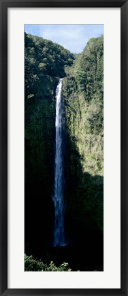 Framed Tall Waterfall Print