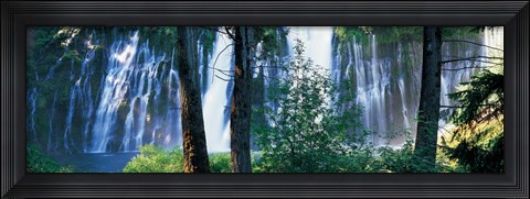 Framed Waterfall in a forest, McArthur-Burney Falls Memorial State Park, California Print