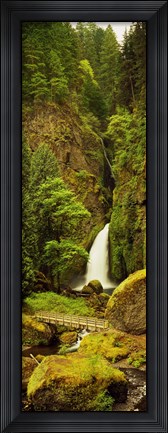 Framed Waterfall in the Columbia River Gorge, Oregon, USA Print