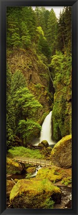 Framed Waterfall in the Columbia River Gorge, Oregon, USA Print