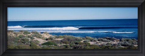Framed Bright Blue Ocean Water Print