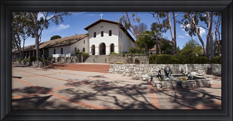 Framed Facade of a church, Mission San Luis Obispo, San Luis Obispo, San Luis Obispo County, California, USA Print