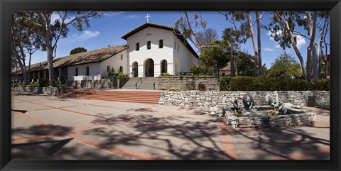 Framed Facade of a church, Mission San Luis Obispo, San Luis Obispo, San Luis Obispo County, California, USA Print