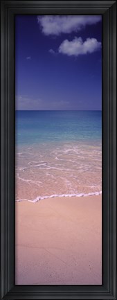 Framed Surf on the beach, Bahamas Print