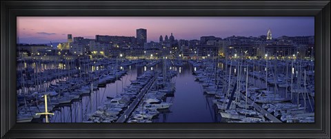 Framed Marseille, Bouches-Du-Rhone, Provence-Alpes-Cote d&#39;Azur, France Print