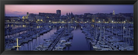 Framed Marseille, Bouches-Du-Rhone, Provence-Alpes-Cote d&#39;Azur, France Print