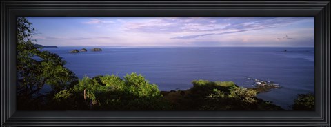 Framed Island in an ocean, Papagayo Peninsula, Costa Rica Print