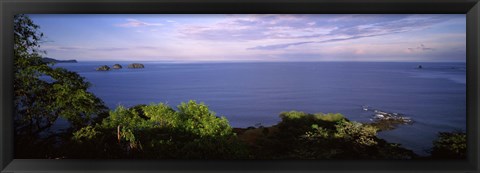 Framed Island in an ocean, Papagayo Peninsula, Costa Rica Print