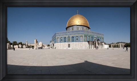 Framed Town square, Dome Of the Rock, Temple Mount, Jerusalem, Israel Print
