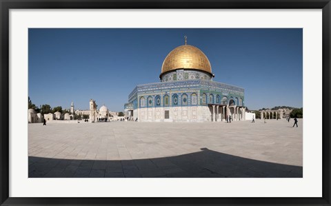 Framed Town square, Dome Of the Rock, Temple Mount, Jerusalem, Israel Print