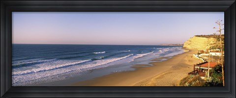 Framed Surf on the beach, Lagos, Algarve, Portugal Print