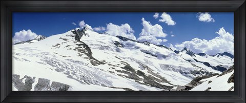 Framed Snowcapped mountains, Grossvenediger, Salzburg, Austria Print