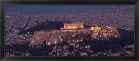 Framed Acropolis of Athens, Athens, Attica, Greece Print