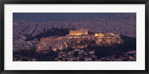 Framed Acropolis of Athens, Athens, Attica, Greece Print