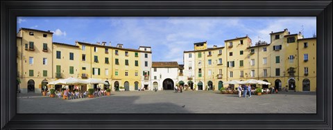 Framed Piazza Dell&#39;Anfiteatro, Lucca, Tuscany, Italy Print