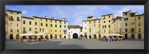 Framed Piazza Dell&#39;Anfiteatro, Lucca, Tuscany, Italy Print