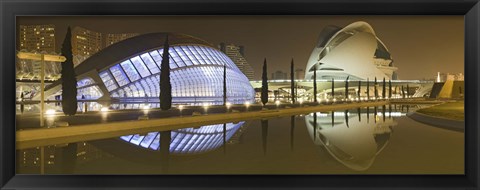 Framed Ciutat De Les Arts I Les Ciencies, Valencia, Spain Print