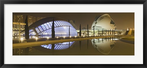 Framed Ciutat De Les Arts I Les Ciencies, Valencia, Spain Print