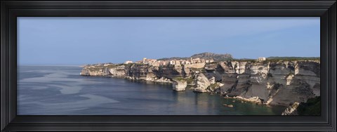 Framed Cliffs on the coast, Bonifacio, Corsica, France Print