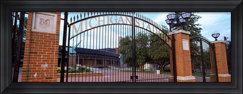 Framed Stadium of a university, Michigan Stadium, University of Michigan, Ann Arbor, Michigan, USA Print