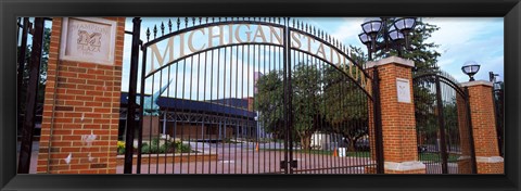 Framed Stadium of a university, Michigan Stadium, University of Michigan, Ann Arbor, Michigan, USA Print