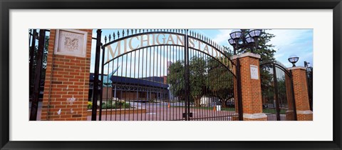 Framed Stadium of a university, Michigan Stadium, University of Michigan, Ann Arbor, Michigan, USA Print