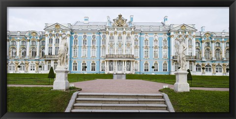 Framed Blue Facade of Catherine Palace, St. Petersburg, Russia Print